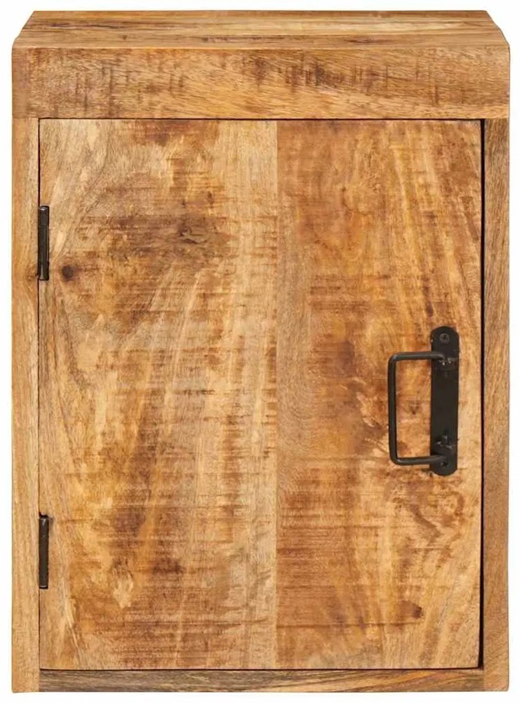vidaXL Κομοδίνο Καφέ 35 x 33 x 48 εκ Στερεό ξύλο μάνγκο