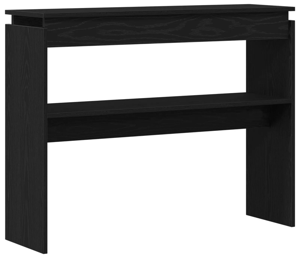 vidaXL Κονσόλα Τραπέζι Μαύρο Δρυς 80x30x102 εκ από Ξύλο
