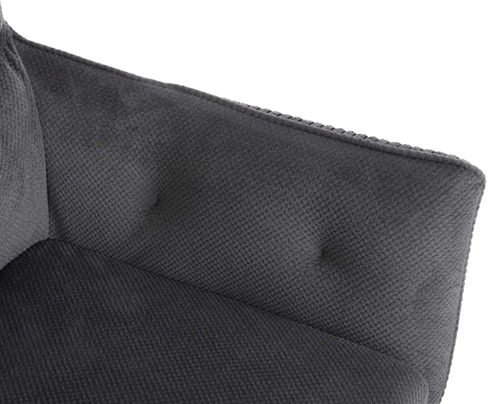 Πολυθρόνα QUILL C9843.03 Γκρί με Πόδια Ξύλο Οξιάς 61x57,5x91Υεκ. 2αδα 61x57.5x91 εκ.