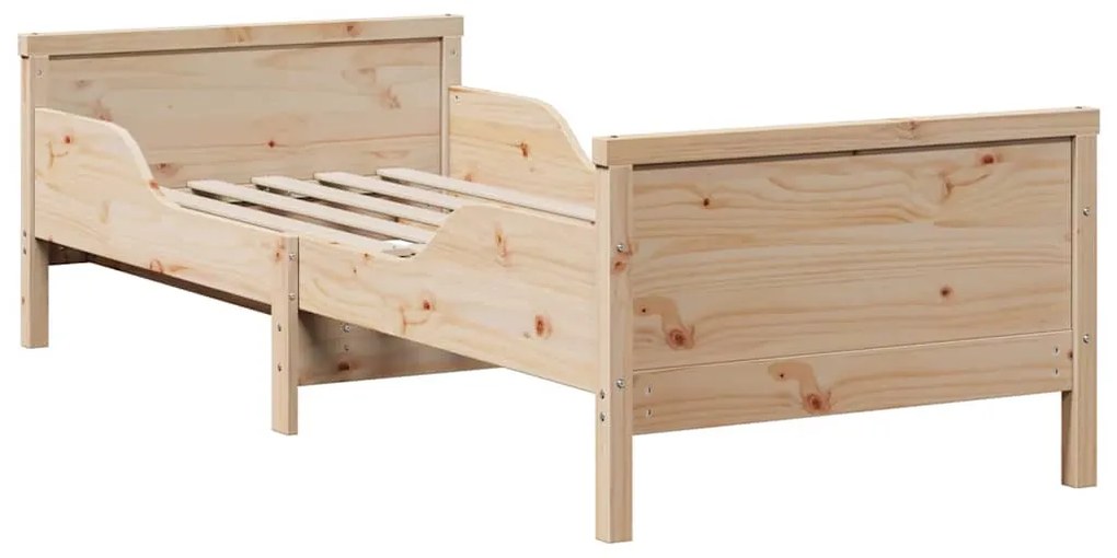 vidaXL Σκελετός Κρεβατιού Καφέ 80 x 200 cm Στερεά ξυλεία πεύκου