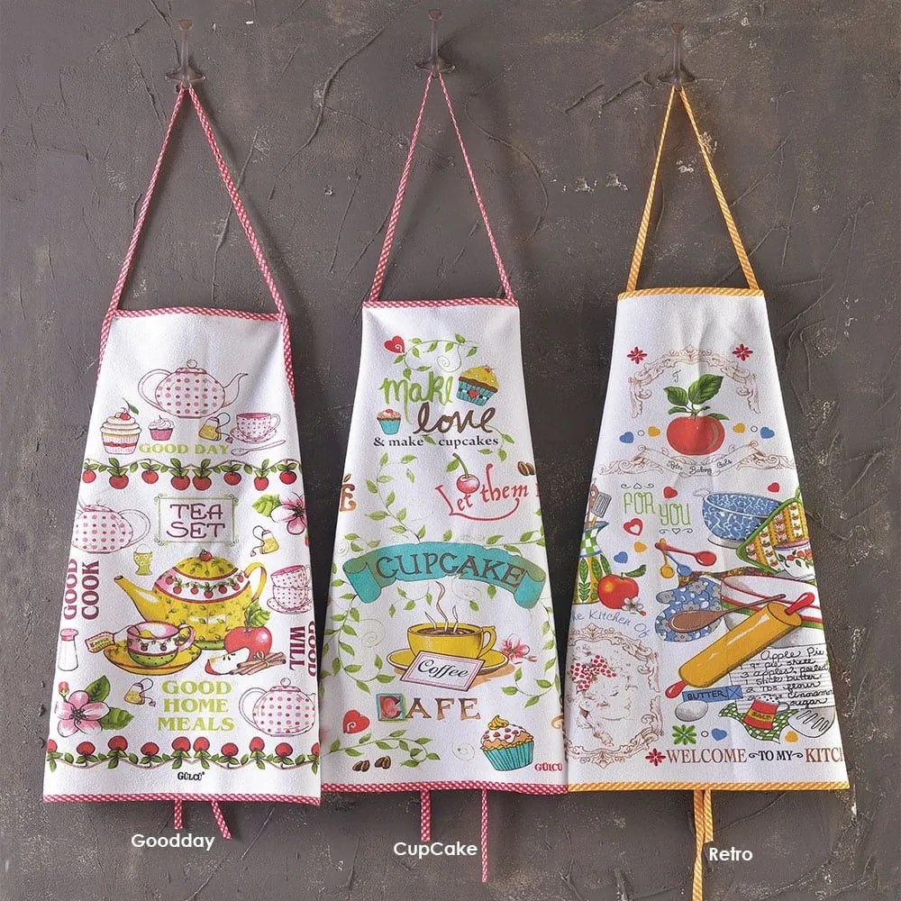 Ποδιά Κουζίνας Αδιάβροχη Goodday Multi Ρυθμός 100% Cotton