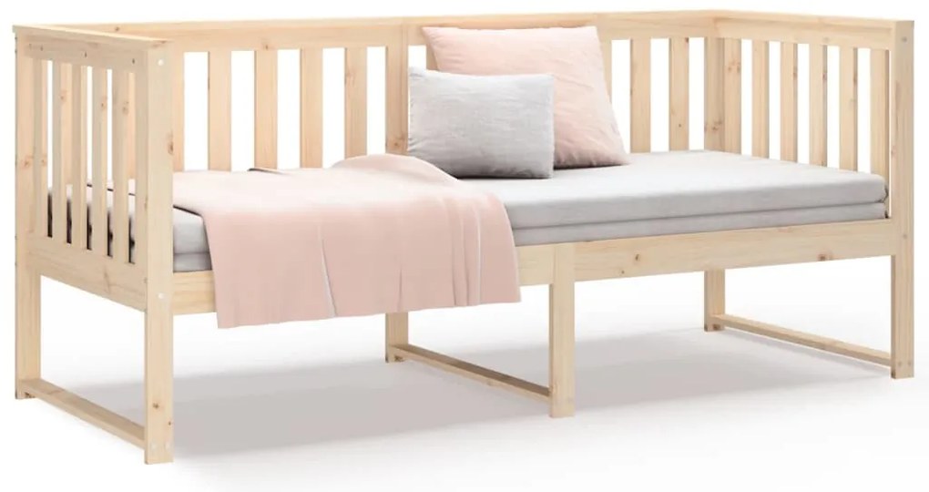 vidaXL Κρεβάτι ημέρας χωρίς στρώμα 75x190 cm Στερεό ξύλο πεύκο