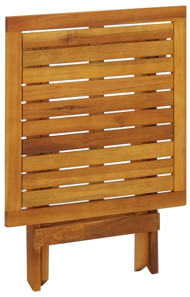 Τραπέζι Bistro 46 x 46 x 47 εκ. από Μασίφ Ξύλο Ακακίας - Καφέ