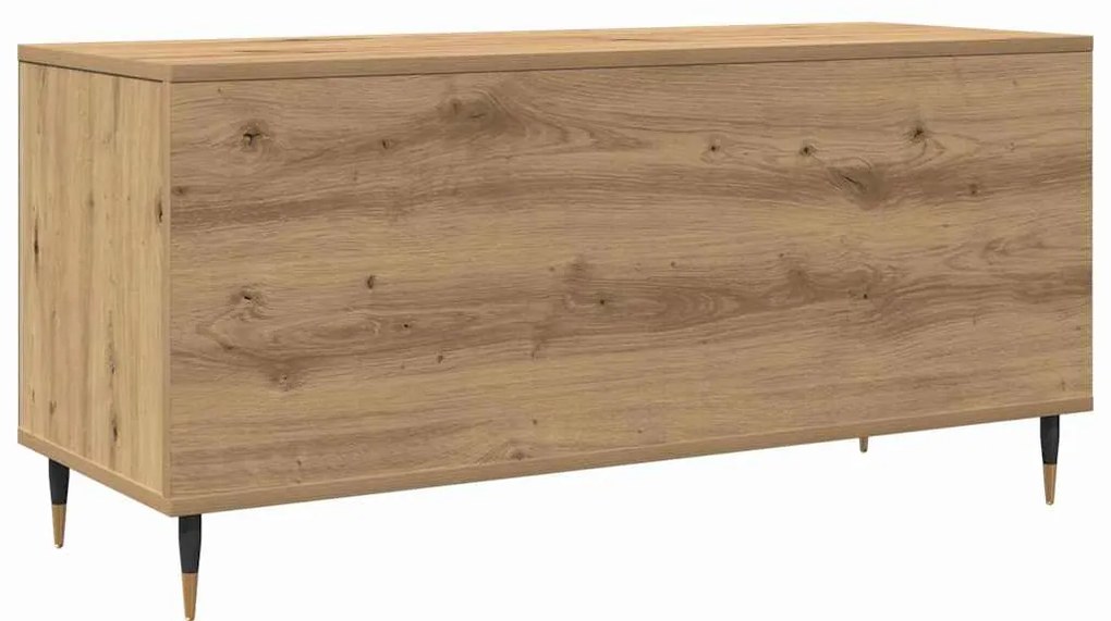 vidaXL Ντουλάπι δίσκων βινυλίου με ράφι artisan δρυς 100 x 38 x 48 εκ.