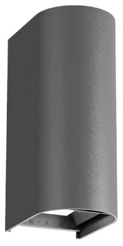 Φωτιστικό Επίτοιχο Viokef Azores 4310001 3000K/4000K/65000K with CCT switch Γκρι Σκούρο