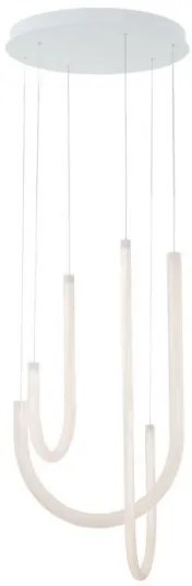 Κρεμαστό Φωτιστικό Οροφής LED 42W Λευκό Φ41cm Yvonne 4319200 Viokef-4319200-Λευκό 4319200