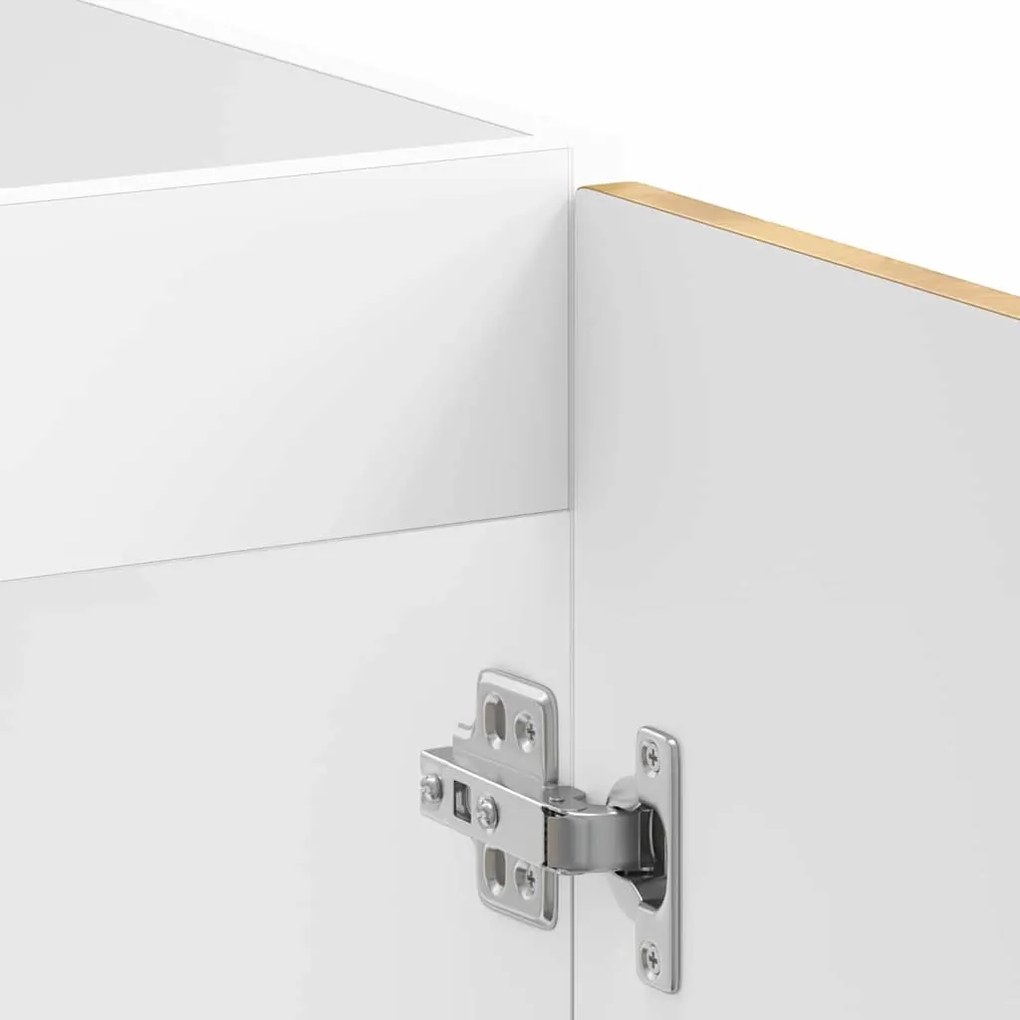 vidaXL Βάση νιπτήρα 2 pcs Καφέ 80 x 46 x 84.5 εκ. Επεξεργασμένο ξύλο