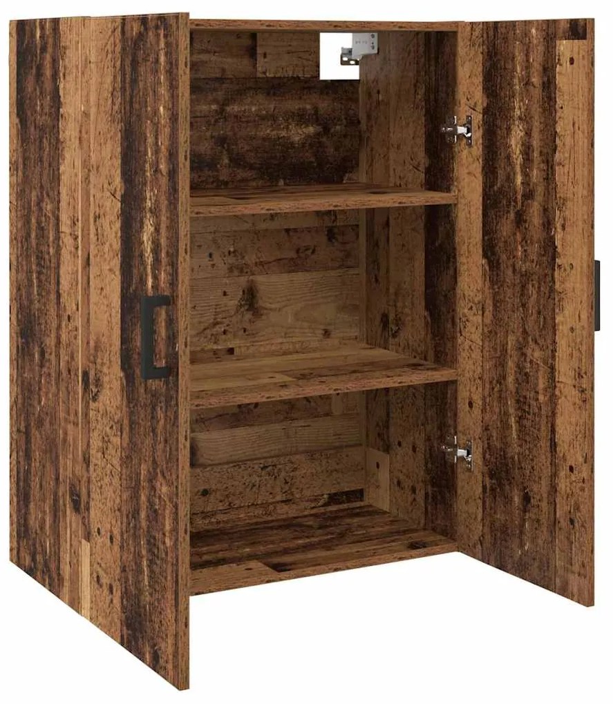 vidaXL Ντουλάπια Τοίχου 2 pcs Παλαιό ξύλο 69.5 x 34 x 90 εκ.