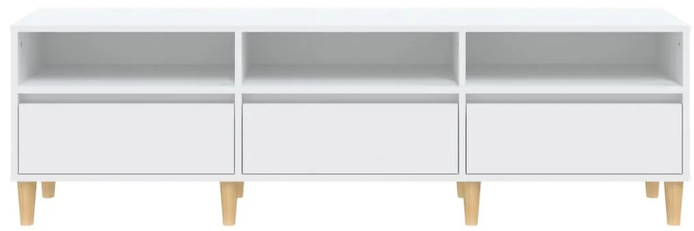 vidaXL Έπιπλο Τηλεόρασης Λευκό 150x30x44,5 εκ. Επεξεργασμένο Ξύλο