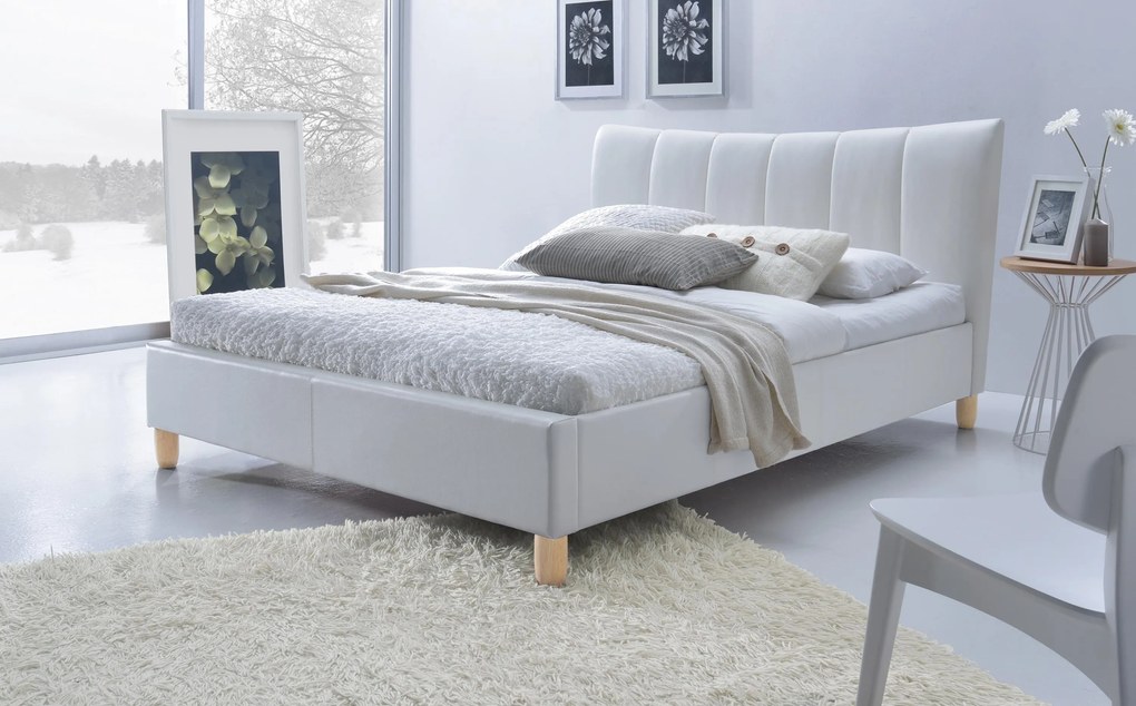 SANDY bed, color: white DIOMMI V-CH-SANDY-LOZ-BIAŁY