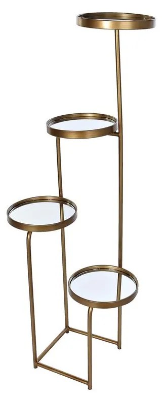 Ράφια DKD Home Decor 4 Ράφια Καθρέφτης Μέταλλο Χαλκός (43 x 35 x 113 cm)