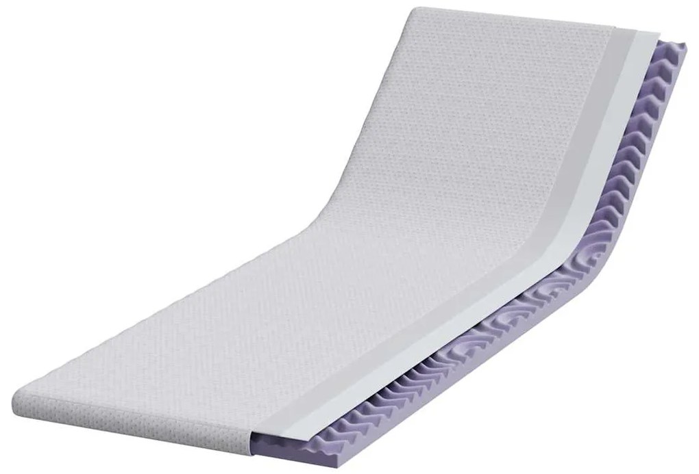 vidaXL Στρώματα Λευκό 70 x 200 cm 100% ύφασμα πολυεστέρα με τζακάρ
