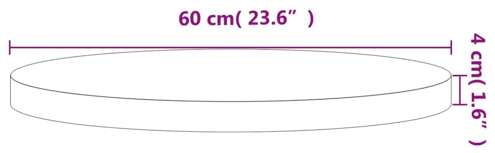 ΕΠΙΦΑΝΕΙΑ ΤΡΑΠΕΖΙΟΥ ΣΤΡΟΓΓΥΛΗ Ø60X4 ΕΚ. ΜΑΣΙΦ ΞΥΛΟ ΟΞΙΑΣ 355944