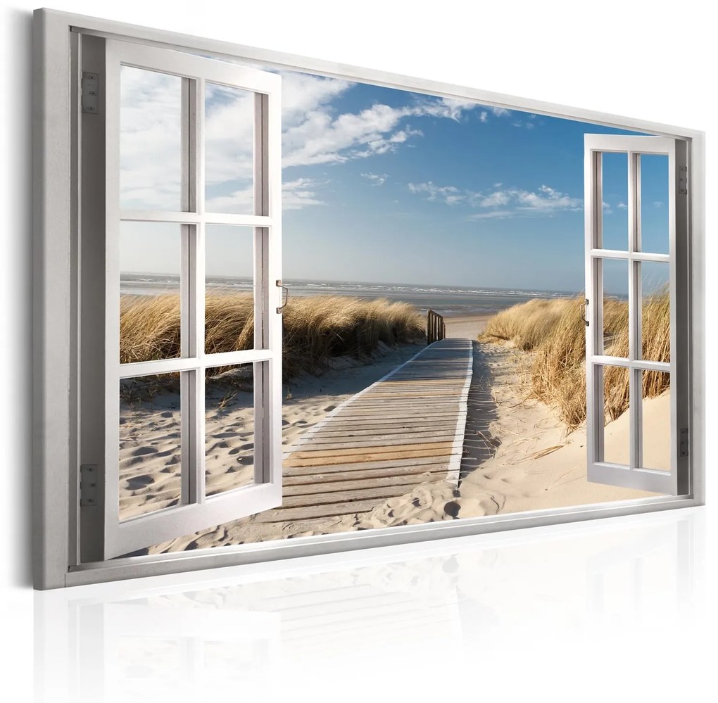 Πίνακας - Window: View of the Beach 90x60