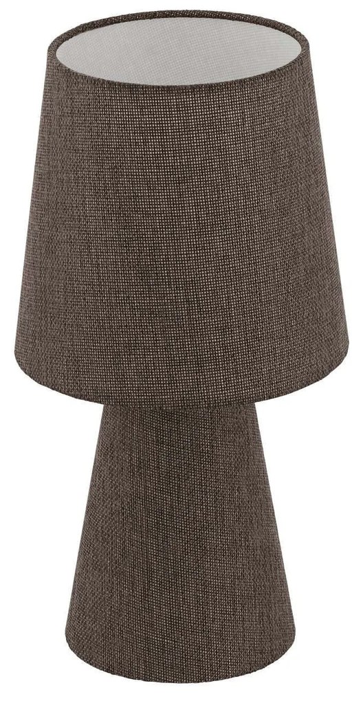 Επιτραπέζιο Φωτιστικό -Πορτατίφ Led 97123 Brown Carpara Eglo Fabric, Polypropylene