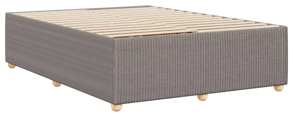 vidaXL Σκελετός Κρεβατιού Χωρίς Στρώμα Taupe 140x200 εκ. Υφασμάτινο
