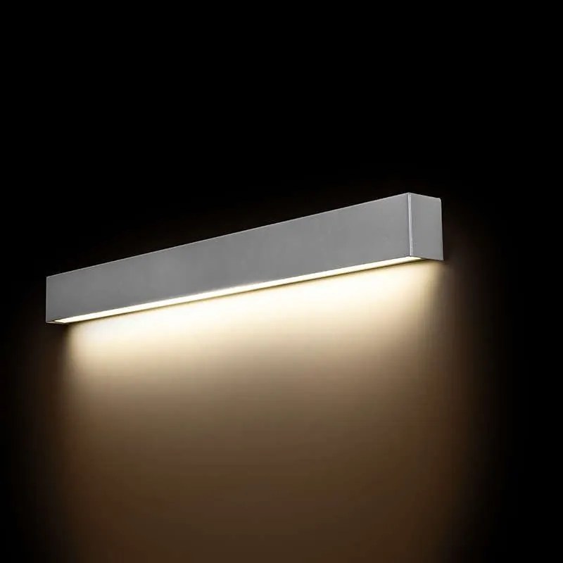 Φωτιστικό Τοίχου Straight Wall Led M 9614 Silver Nowodvorski Μέταλλο