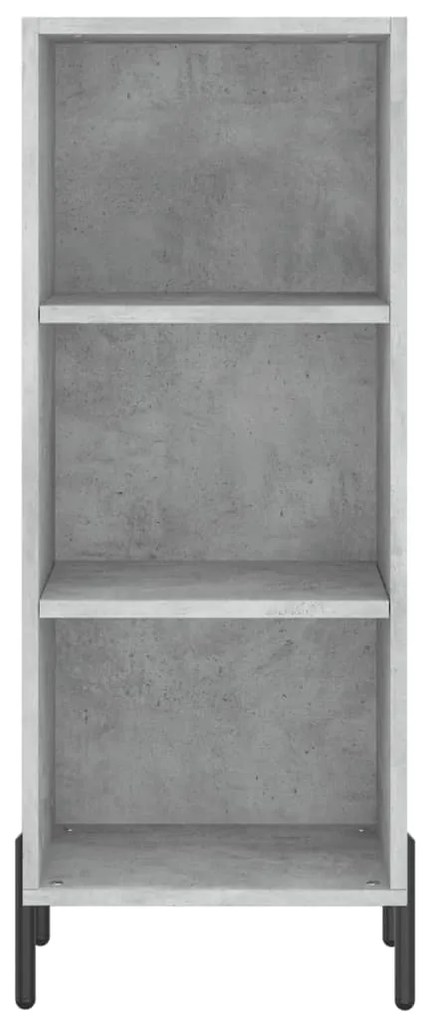 vidaXL Ντουλάπι Γκρι Σκυροδέματος 34,5x34x180 εκ. Επεξεργασμένο Ξύλο