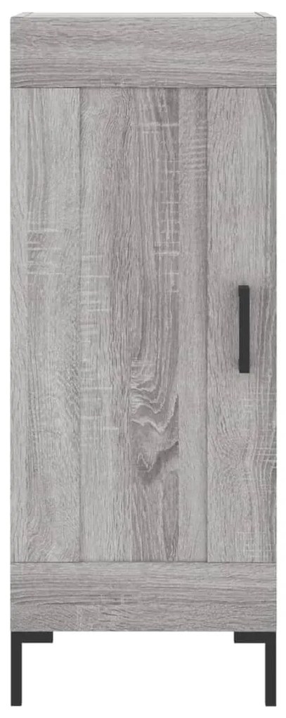 vidaXL Μπουφές Sonoma Γκρι 34,5 x 34 x 180 εκ. από Επεξεργασμένο Ξύλο