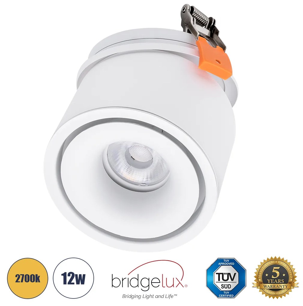 OMEGA-R 60295 Χωνευτό LED Spot Downlight TrimLess Φ10cm 12W 1500lm 36° AC 220-240V IP20 Φ10 x Υ8.2cm - Στρ