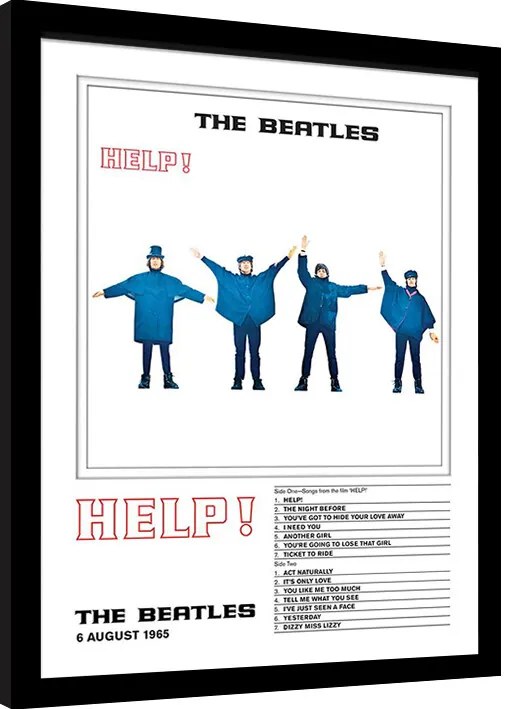 Κορνιζαρισμένη αφίσα The Beatles - Help!