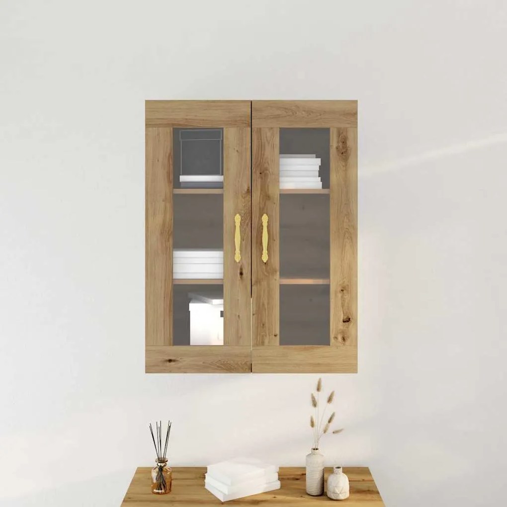 vidaXL Ντουλάπα τοίχου Επιτοίχιο artisan δρυς 69.5 x 34 x 90 εκ.
