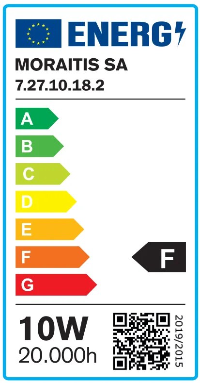 Λαμπτήρας E27 LED Filament A60 10watt Dimmable (7.27.10.18.2) - 1.5W - 20W - 7.27.10.18.2