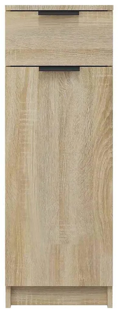 vidaXL Ντουλάπι Μπάνιου Sonoma Δρυς 32x34x90 εκ. Επεξεργασμένο Ξύλο