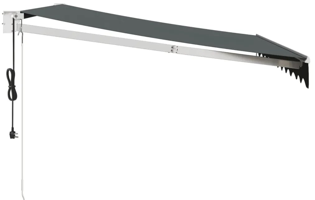 vidaXL Τέντα Πτυσσόμενη Αυτόματη Ανθρακί 3 x 2,5 μ.