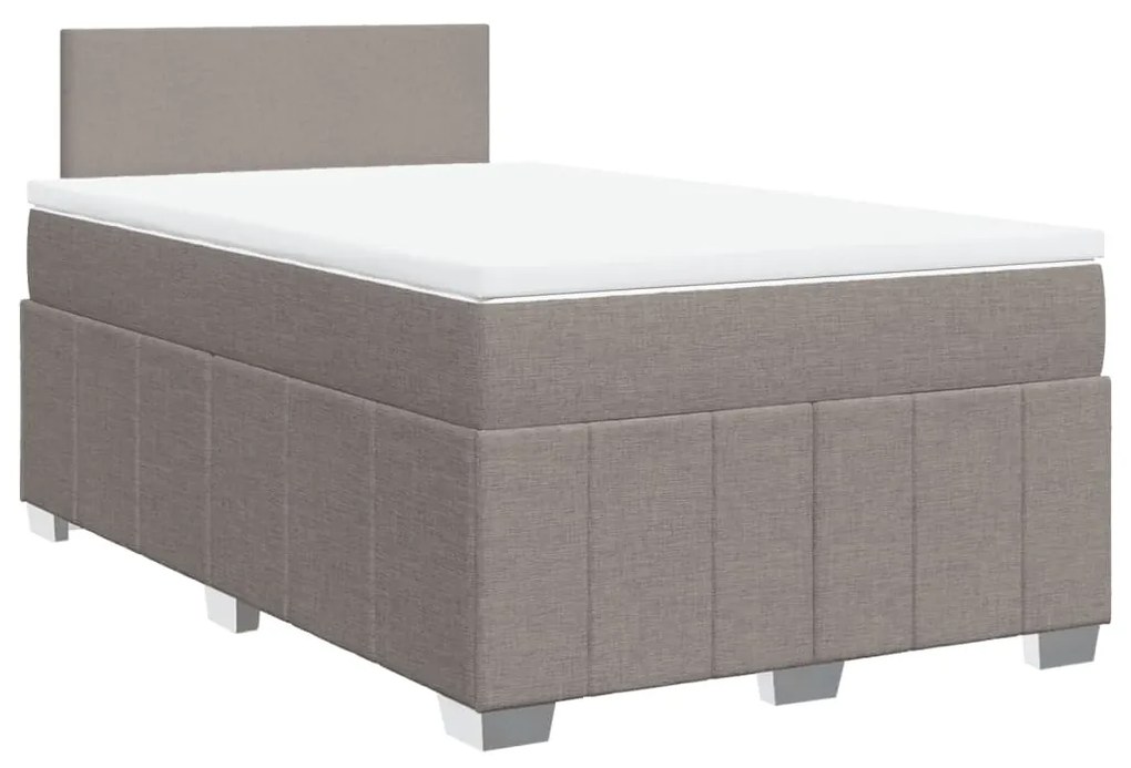 ΚΡΕΒΑΤΙ BOXSPRING ΜΕ ΣΤΡΩΜΑ TAUPE 120X200 ΕΚ. ΥΦΑΣΜΑΤΙΝΟ 3287032