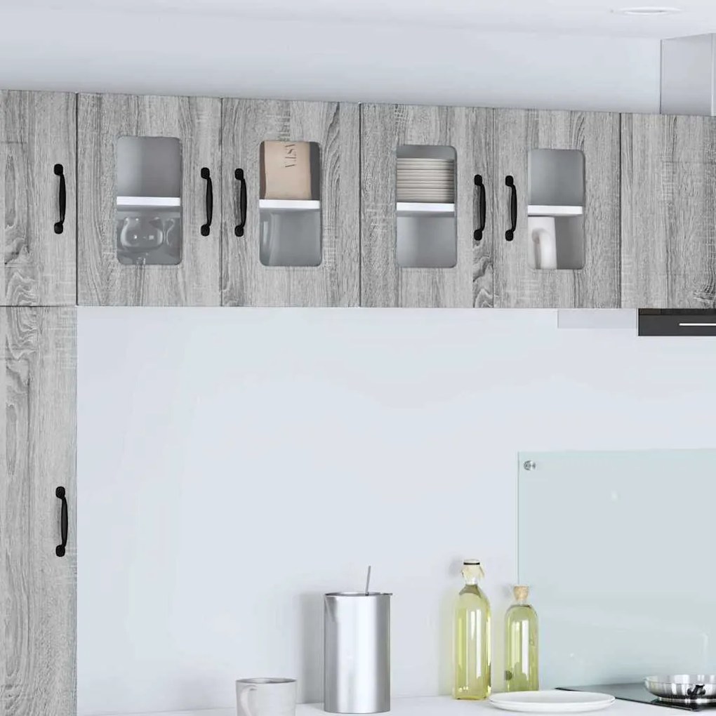 vidaXL Κρεμαστό ντουλάπι κουζίνας Γκρίζο Σονομα 60 x 31 x 40 εκ
