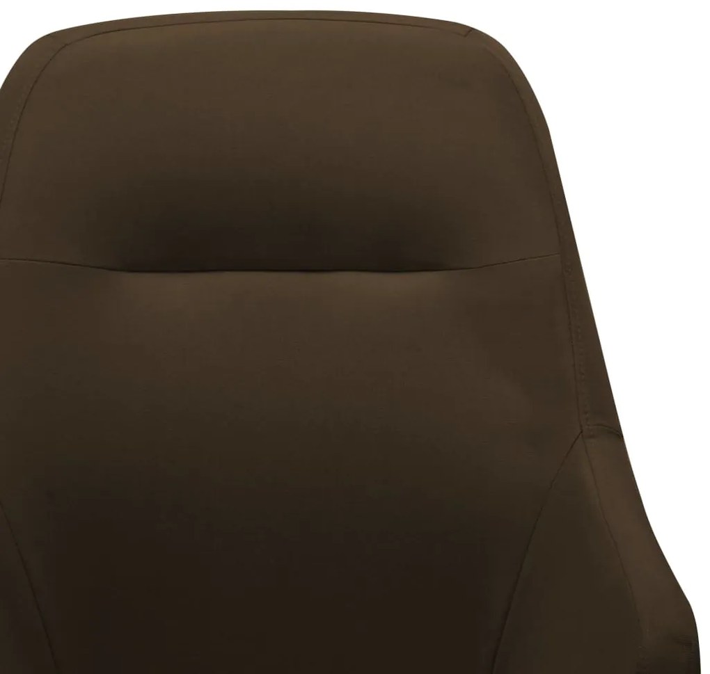 vidaXL Κουνιστή Πολυθρόνα Καφέ Υφασμάτινη