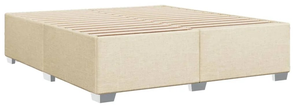 ΚΡΕΒΑΤΙ BOXSPRING ΜΕ ΣΤΡΩΜΑ ΚΡΕΜ 180X200 ΕΚ. ΥΦΑΣΜΑΤΙΝΟ 3288265