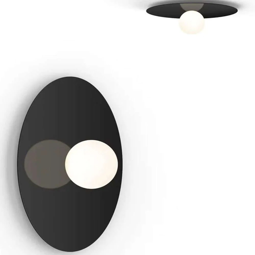 Φωτιστικό Τοίχου - Οροφής Bola Disc 18/5 10699 15,7x45,7cm Dim Led 390lm 6W Black Pablo Designs