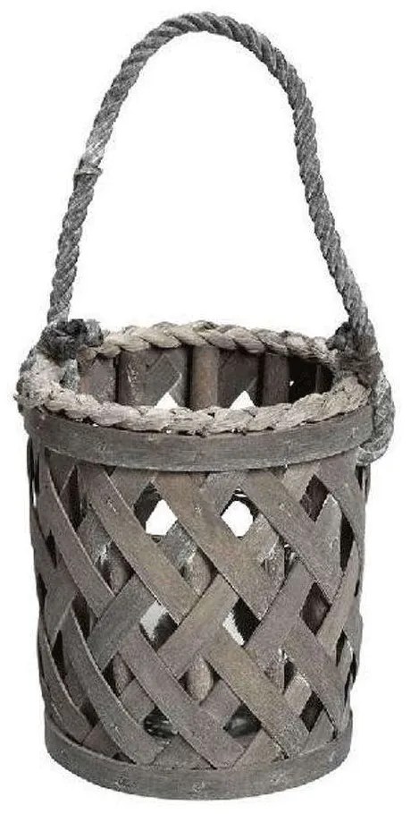Φανάρι LUX220K4 Φ14x12cm Brown Espiel Wood