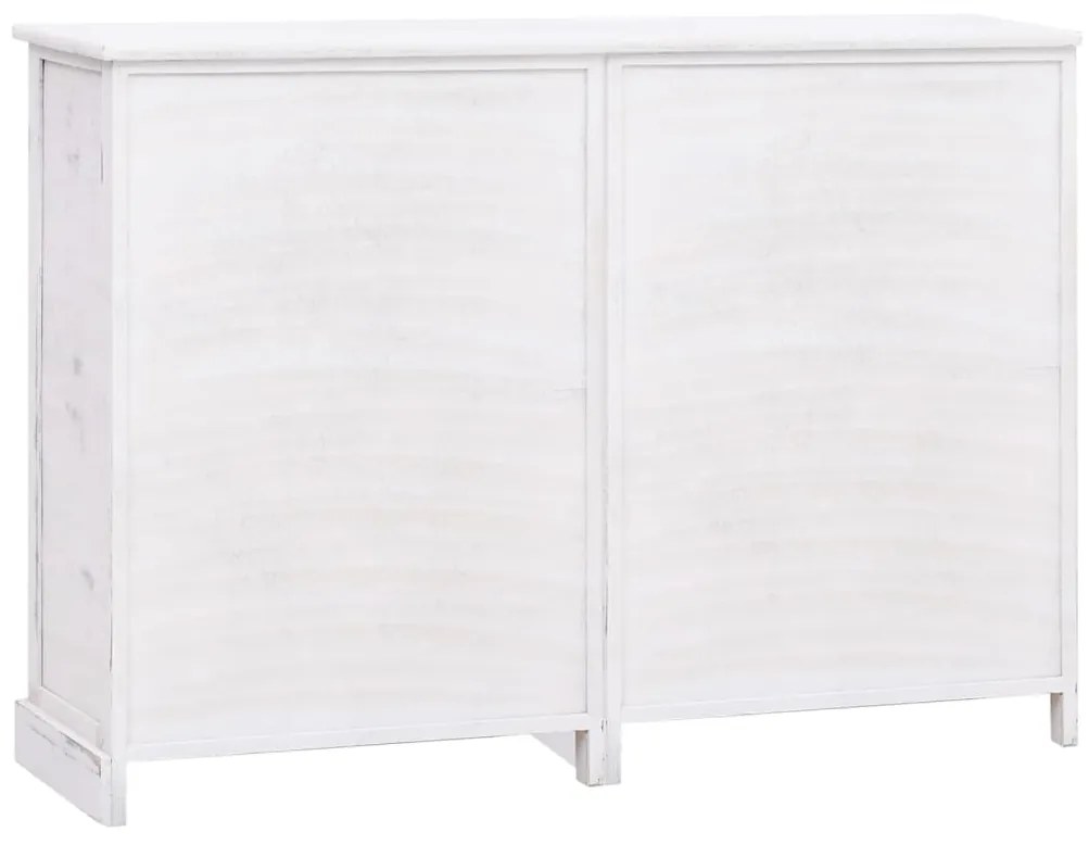 vidaXL Μπουφές με 10 Συρτάρια Λευκός 113 x 30 x 79 εκ. Ξύλινος