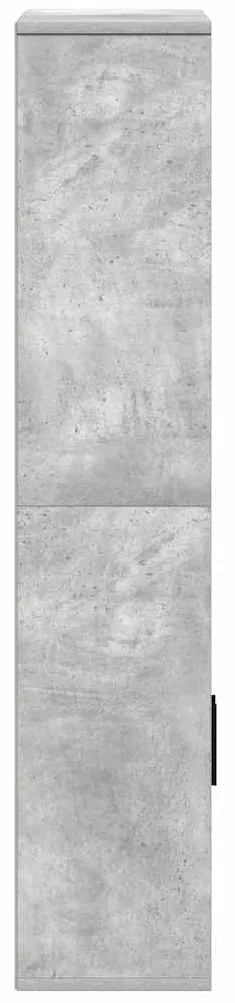 vidaXL Βιβλιοθήκη Γκρι Σκυροδέματος 60x24x120 εκ. Επεξεργ. Ξύλο