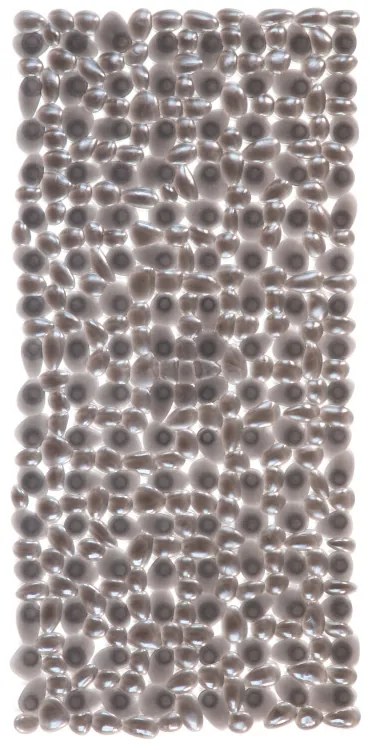 Αντιολισθητικό Πατάκι Μπανιέρας (36x71) Octopus Riverstone Διάφανο Μαύρο