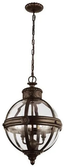 Κρεμαστό Φωτιστικό Οροφής 3xE14 Φ37cm Adams Elstead Lighting-FE-ADAMS-3P-BRZ-Μπρονζέ FE-ADAMS-3P-BRZ