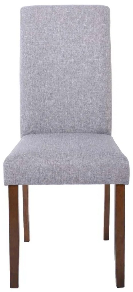 Καρέκλα OPTIMAL Green Walnut/Ύφασμα Γκρι 	43x55x96cm