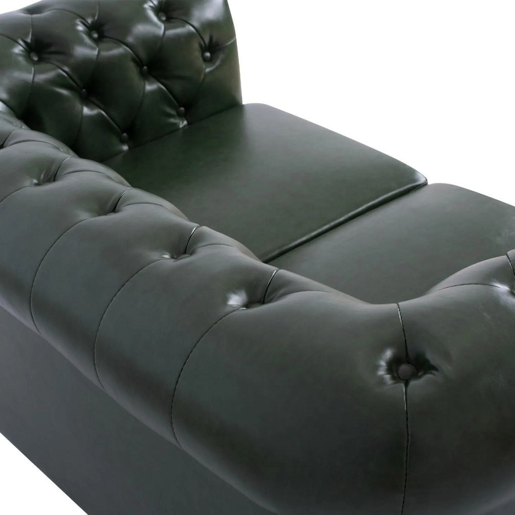 ΚΑΝΑΠΕΣ 2ΘΕΣΙΟΣ T.CHESTERFIELD  ΤΕΧΝΟΔΕΡΜΑ ΚΥΠΑΡΙΣΣΙ 150x90x72 εκ.