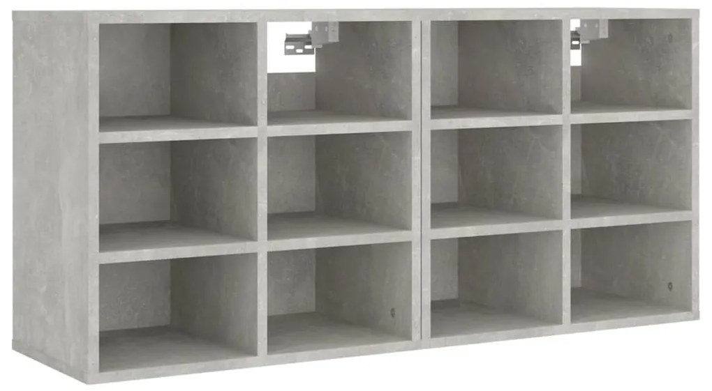 Παπουτσοθήκες 2 τεμ. Γκρι σκυροδέματος 52,5 x 30 x 50 εκ. - Γκρι