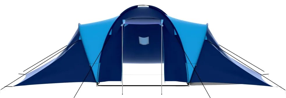 vidaXL Σκηνή Camping 9 Ατόμων Σκούρο Μπλε / Μπλε Υφασμάτινη