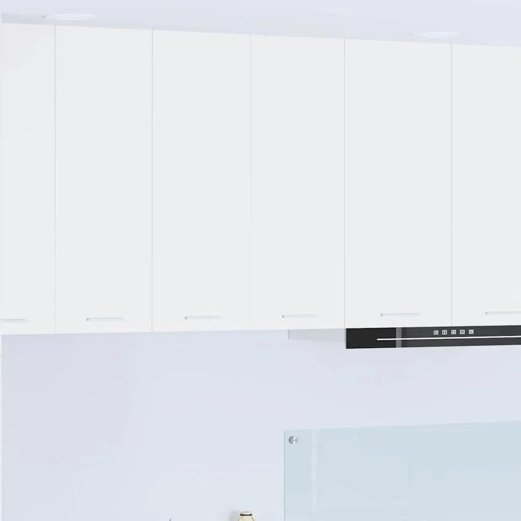 Κρεμαστό ντουλάπι Λευκό 60 x 31 x 80 εκ. Επεξεργασμένο ξύλο