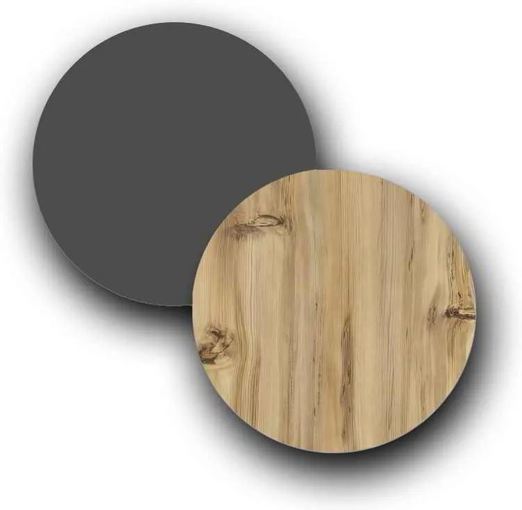 Μπουφές Augusta pakoworld oak-ανθρακί 160x40x78.5εκ