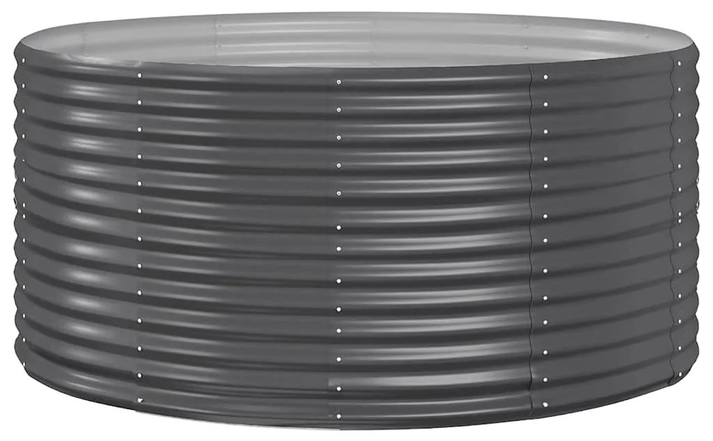 vidaXL Ζαρντινιέρα Ανθρακί 140x140x68εκ Γαλβανισμένος χάλυβας