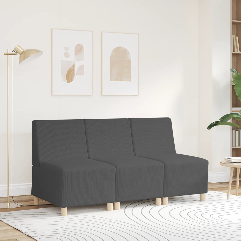 vidaXL Καθίσμα Σαλονιού Σκούρο γκρι 55 x 74 x 82 εκ. Βελούδο