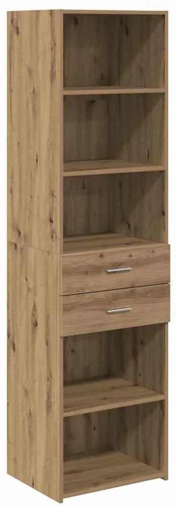 vidaXL Highboard Artisan Oak 50 x 42,5 x 185 εκ. Επεξεργασμένο ξύλο
