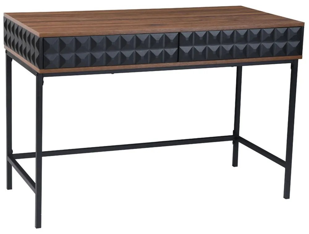 Γραφείο Zuma 28-0303 110.5x54x76cm Black-Walnut