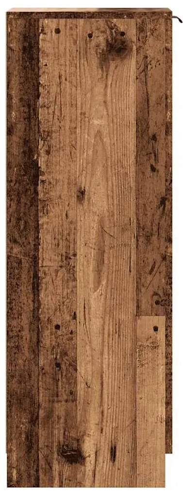 vidaXL Παπουτσοθήκη Όψη Παλαιού Ξύλου 29,5x35x100,5 εκ. Επεξ. Ξύλο